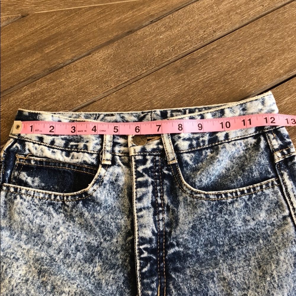 (Sold) Vintage JOAN D'ARC High Rise Acid Washed Mo - Picture 7 of 8